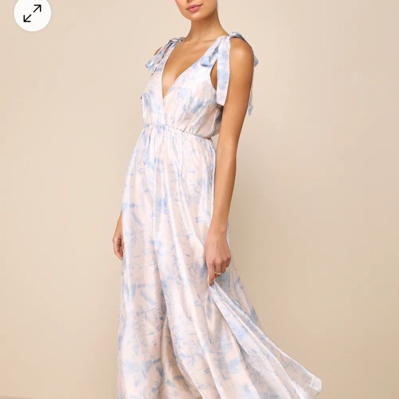 Lulus Floral Tie-Strap Maxi Dress - Picture 3 of 3